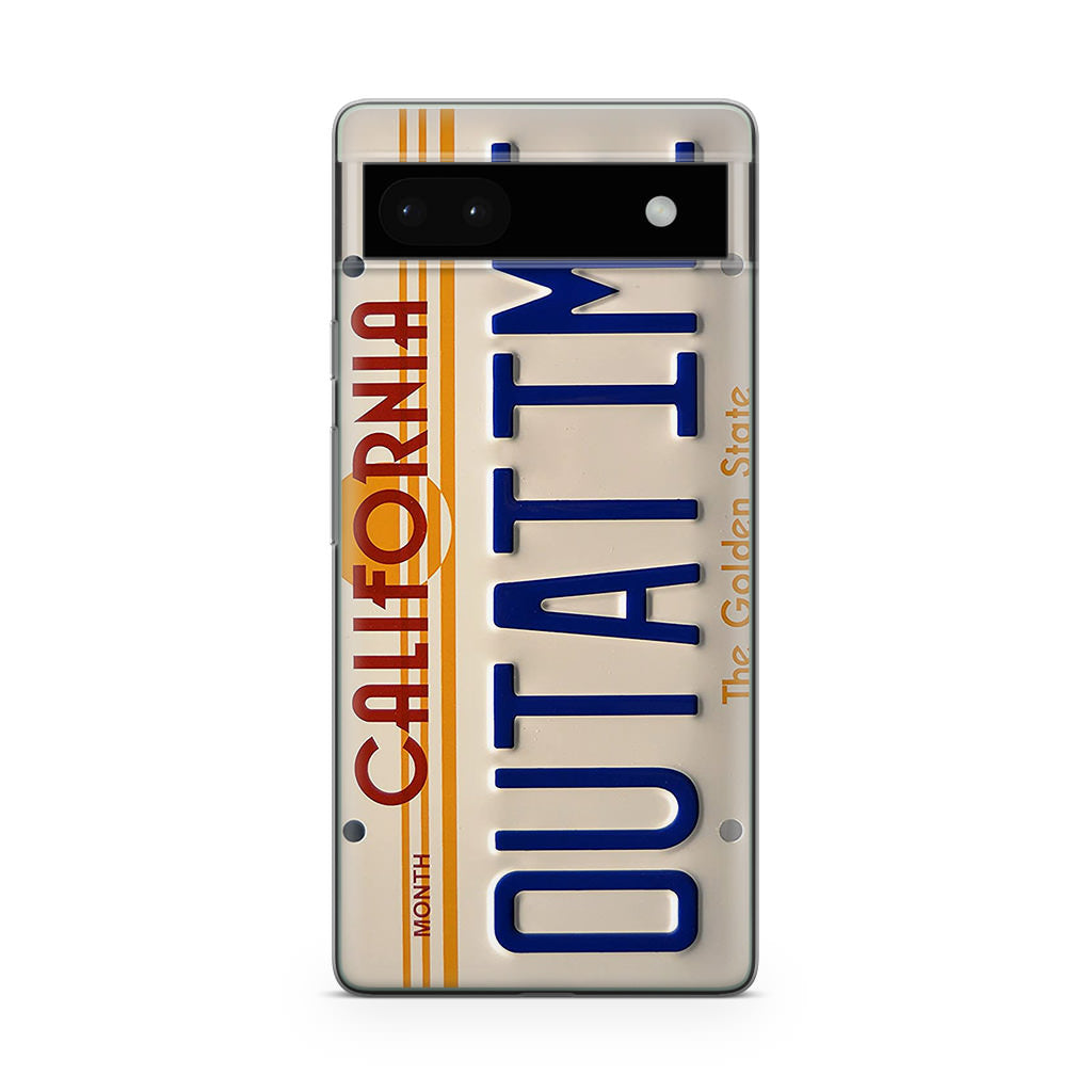 Back to the Future License Plate Outatime Google Pixel 6a Case