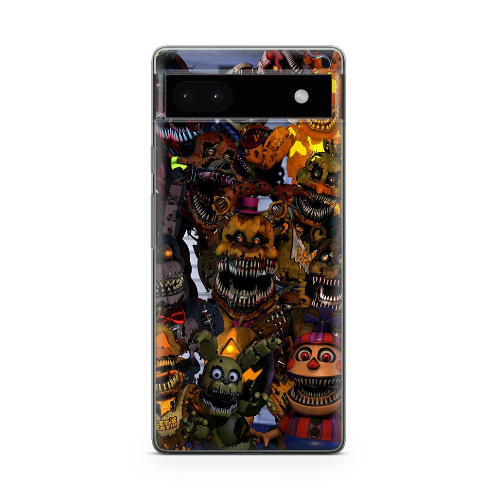 Five Nights at Freddy's Scary Characters Google Pixel 6a Case