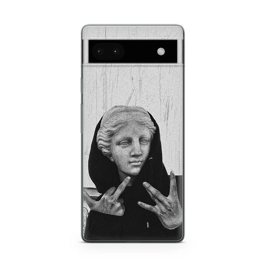 Greek Statue Wearing Hoodie Google Pixel 6a Case