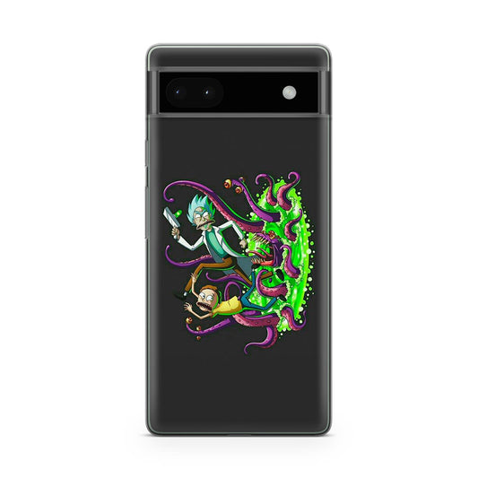 Rick And Morty Pass Through The Portal Google Pixel 6a Case