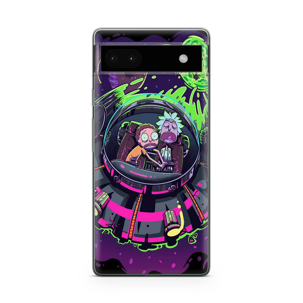 Rick And Morty Spaceship Google Pixel 6a Case