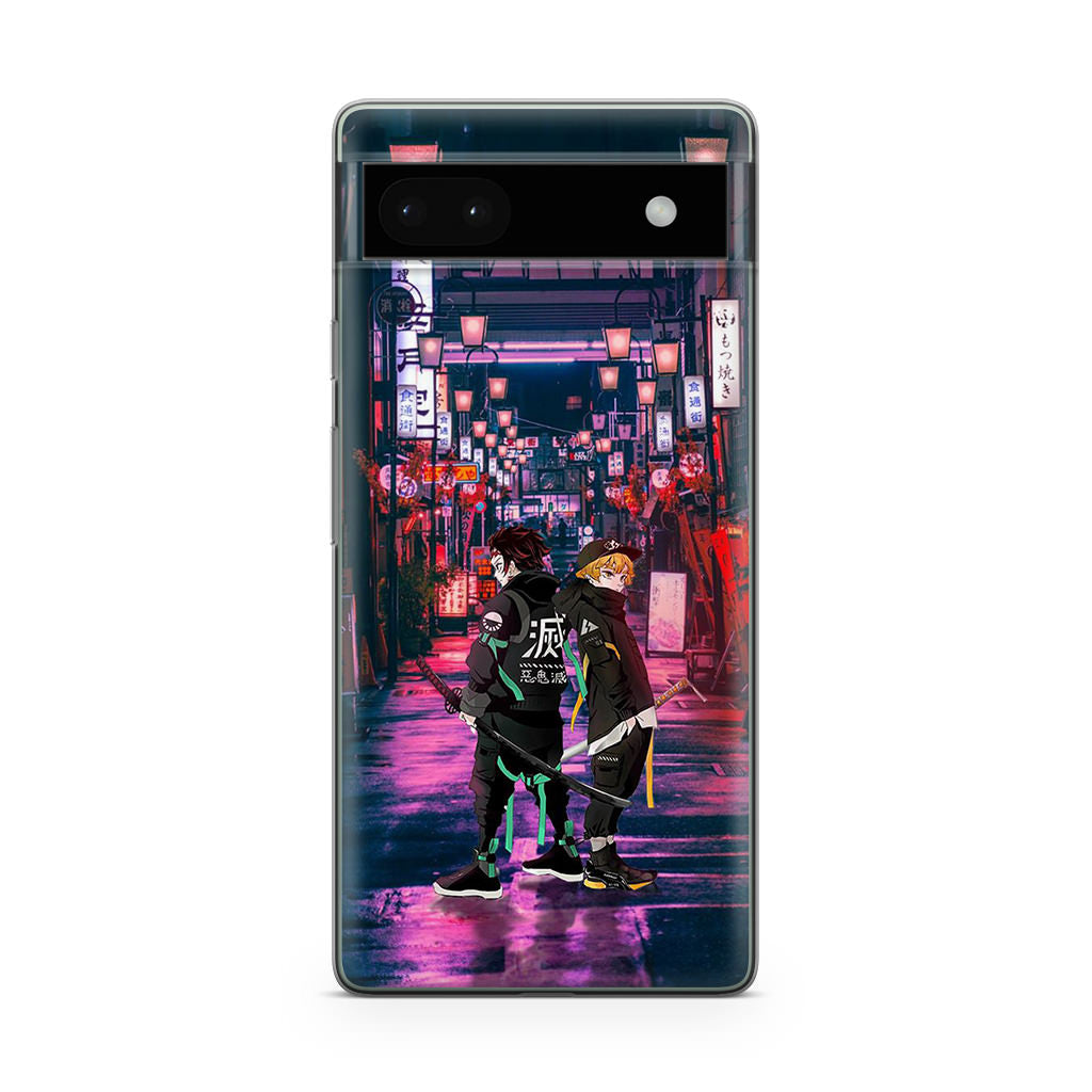 Tanjiro And Zenitsu in Style Google Pixel 6a Case