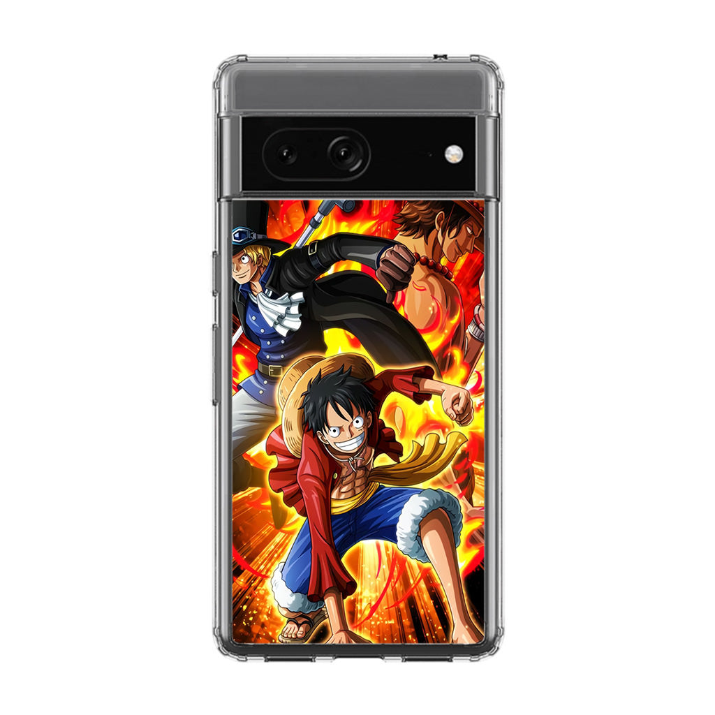 Ace Sabo Luffy Brotherhood Google Pixel 7 Case