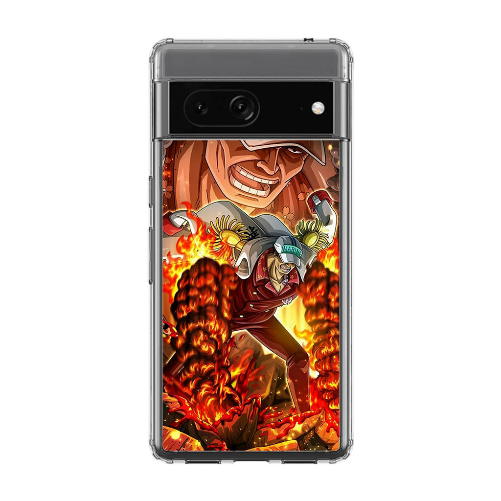 Akainu Exploding Volcano Google Pixel 7 Case