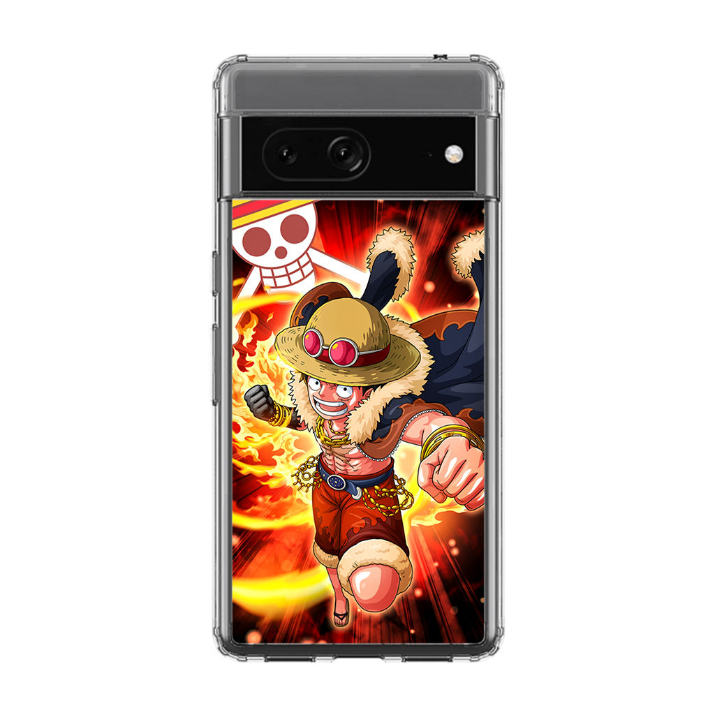 Luffy Red Hawk Punch Google Pixel 7 Case