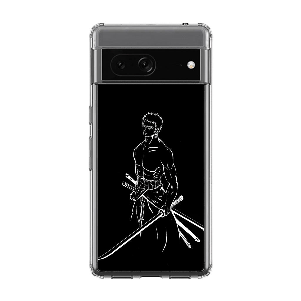 Roronoa Zoro Outlines Google Pixel 7 Case