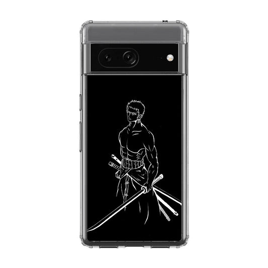 Roronoa Zoro Outlines Google Pixel 7 Case