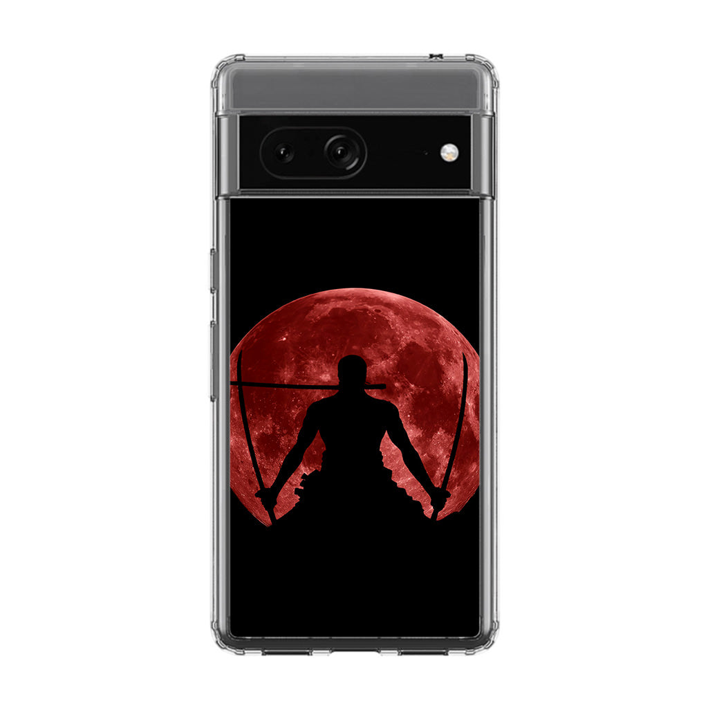 Silhouette Of Zoro In Santoryu Mode Google Pixel 7 Case