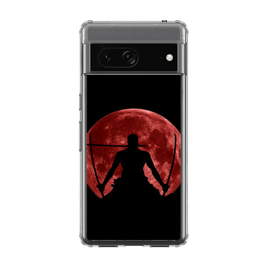 Silhouette Of Zoro In Santoryu Mode Google Pixel 7 Case