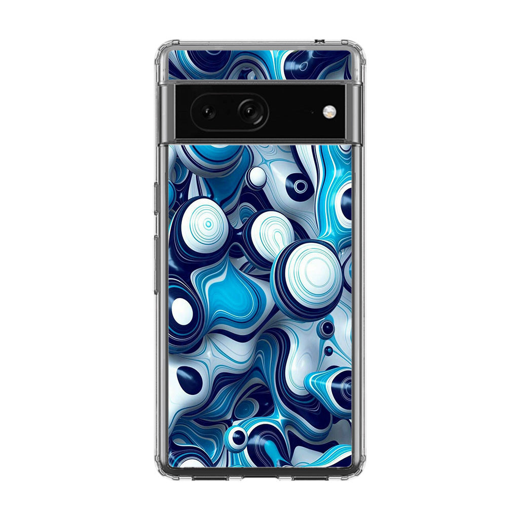 Abstract Art All Blue Google Pixel 7 Case