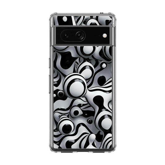 Abstract Art Black White Google Pixel 7a Case