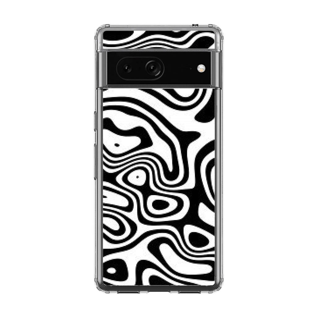 Abstract Black and White Background Google Pixel 7 Case