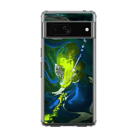 Abstract Green Blue Art Google Pixel 7 Case