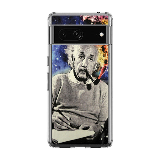 Albert Einstein Smoking Google Pixel 7 Case