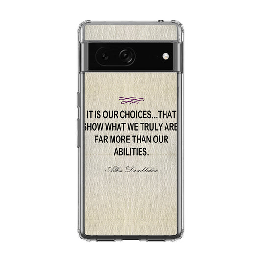 Albus Dumbledore Quote Google Pixel 7 Case