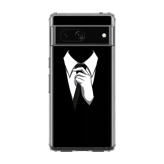 Anonymous Black White Tie Google Pixel 7 Case