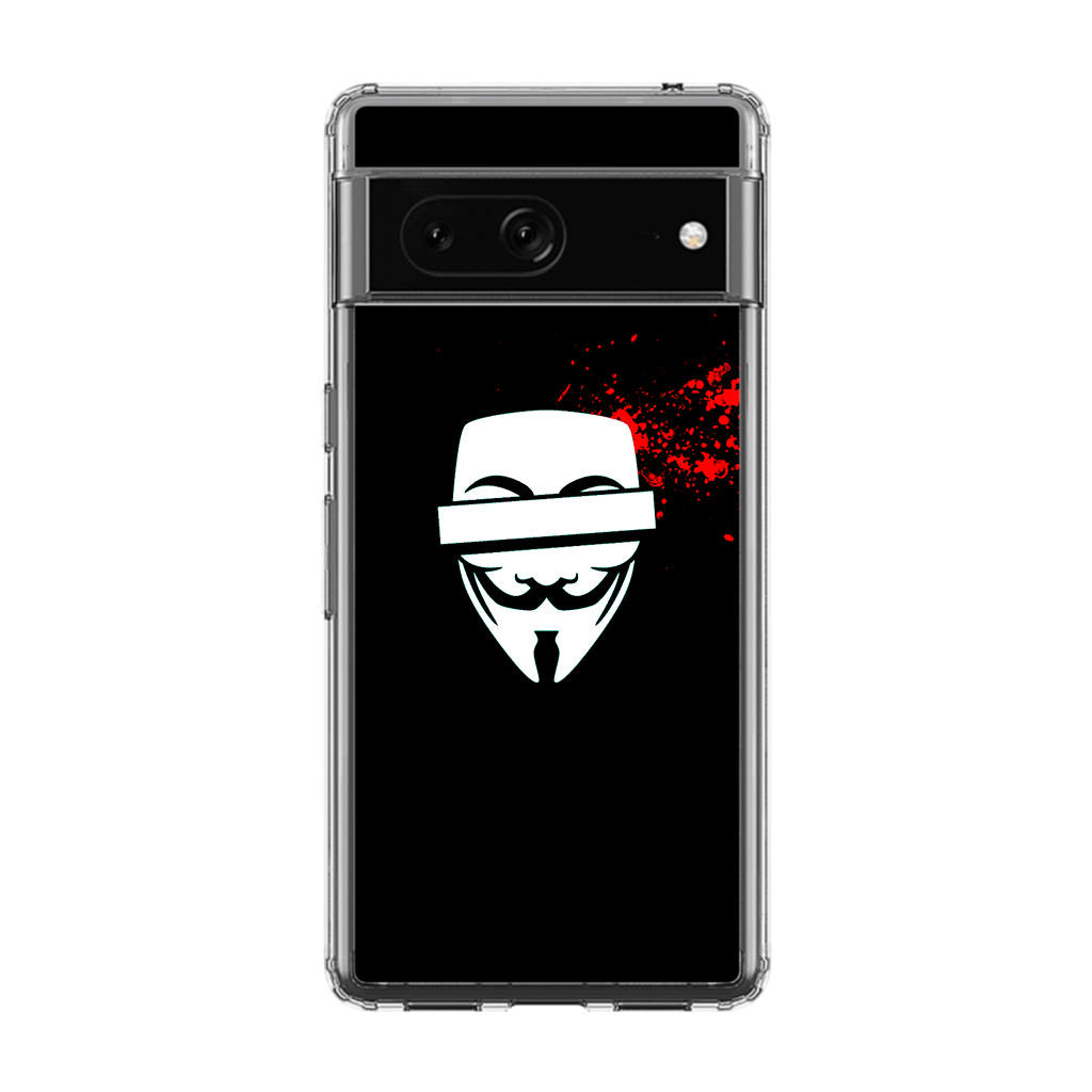 Anonymous Blood Splashes Google Pixel 7 Case