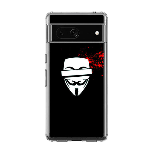 Anonymous Blood Splashes Google Pixel 7a Case