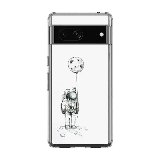 Astronaut Moon Balloon Google Pixel 7 Case