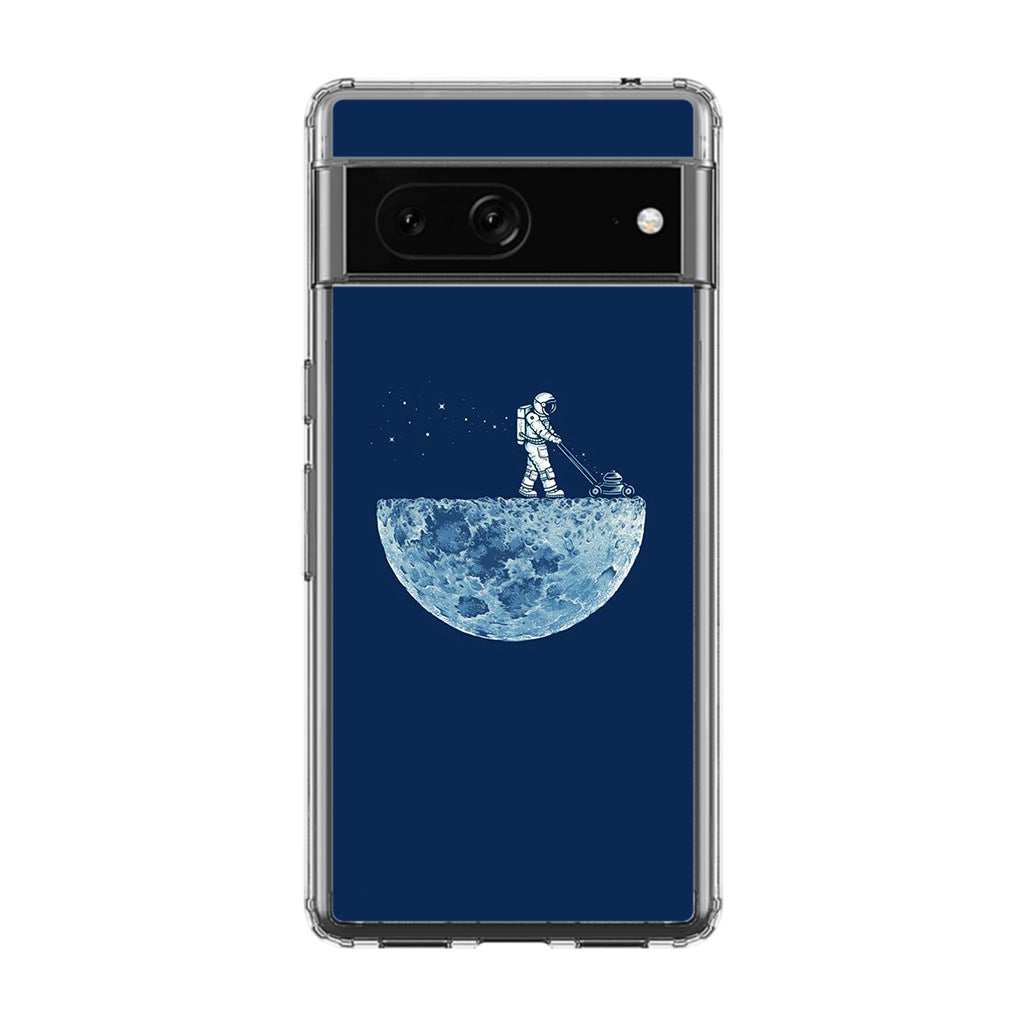 Astronaut Mowing The Moon Google Pixel 7 Case