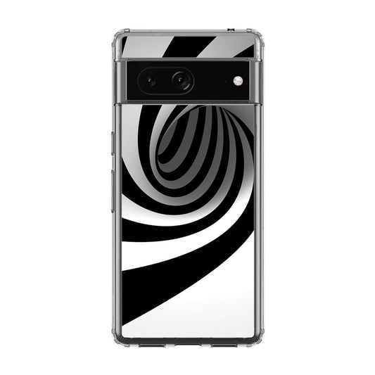 Black and White Twist Google Pixel 7 Case