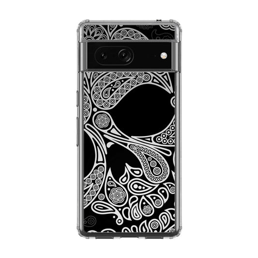 Black Skull Google Pixel 7 Case