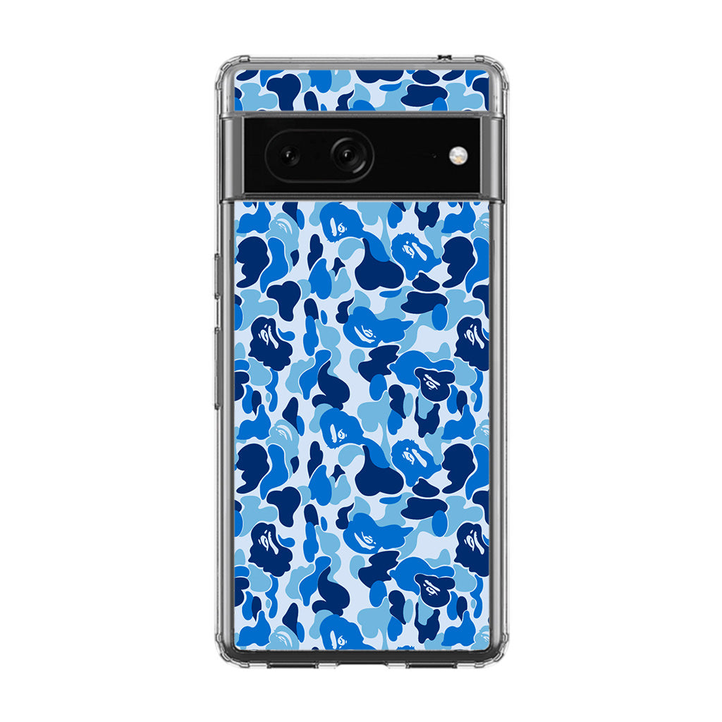 Blue Camo Google Pixel 7 Case