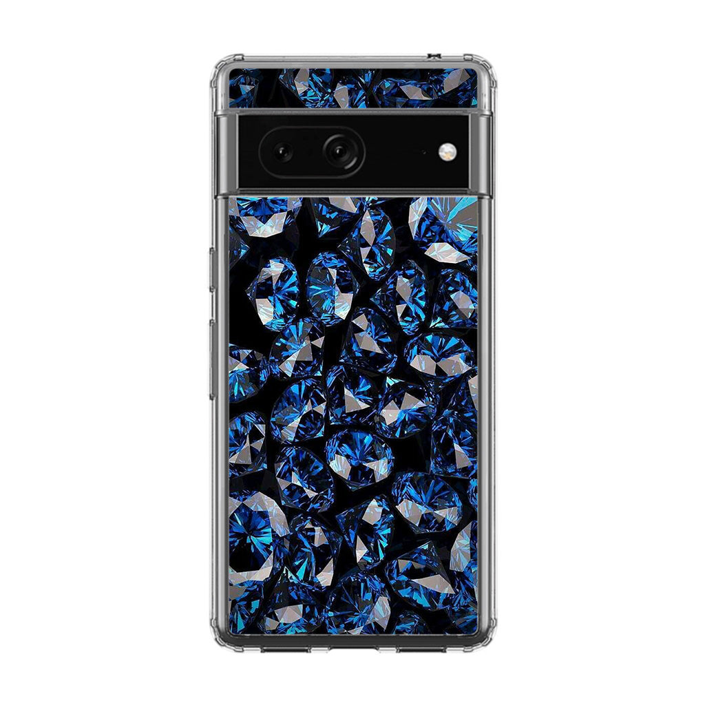 Blue Diamonds Pattern Google Pixel 7 Case