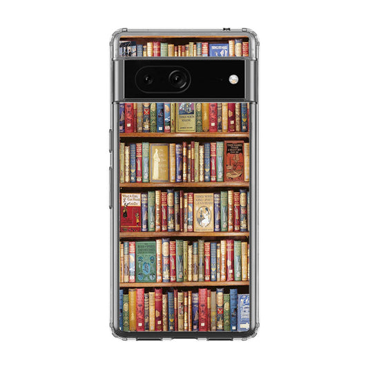 Bookshelf Library Google Pixel 7a Case