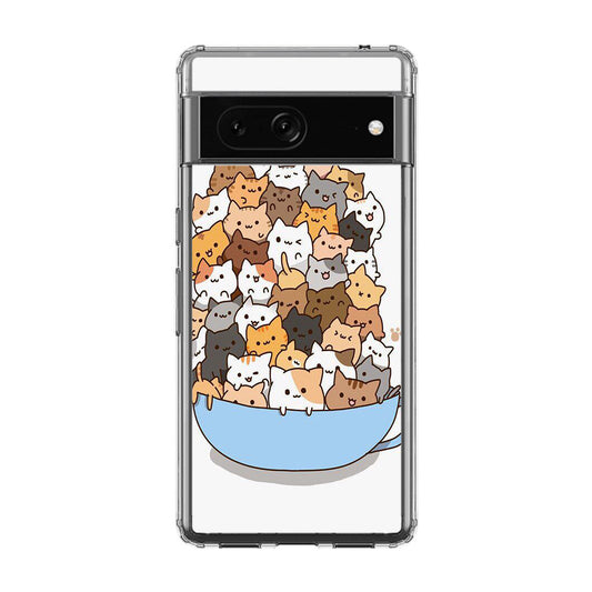 Cats on A Bowl Google Pixel 7 Case