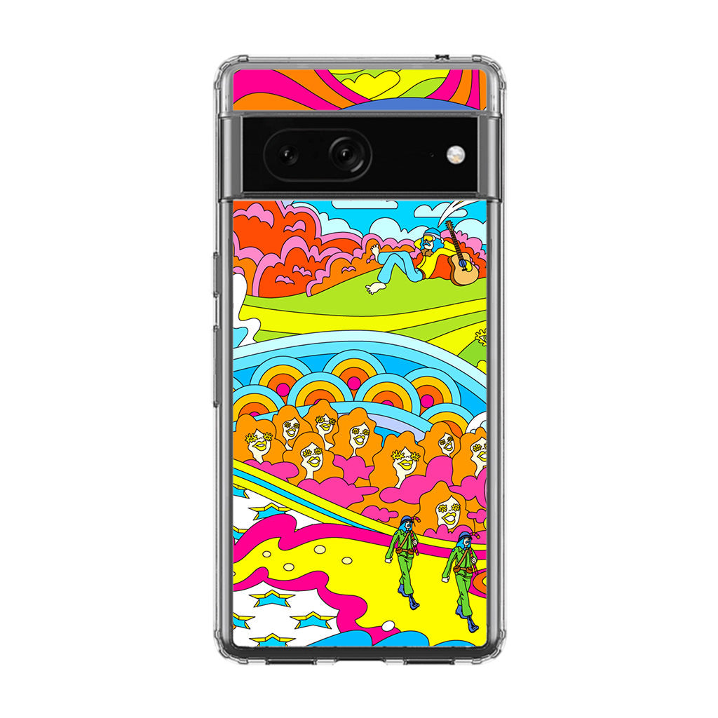 Colorful Doodle Google Pixel 7 Case