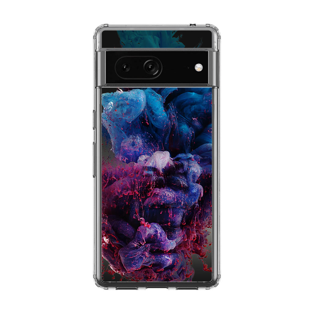 Colorful Dust Art on Black Google Pixel 7 Case