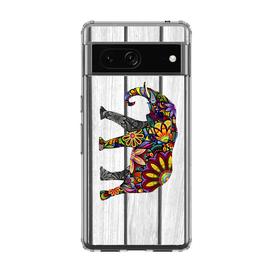 Colorful Elephant Flower Google Pixel 7 Case