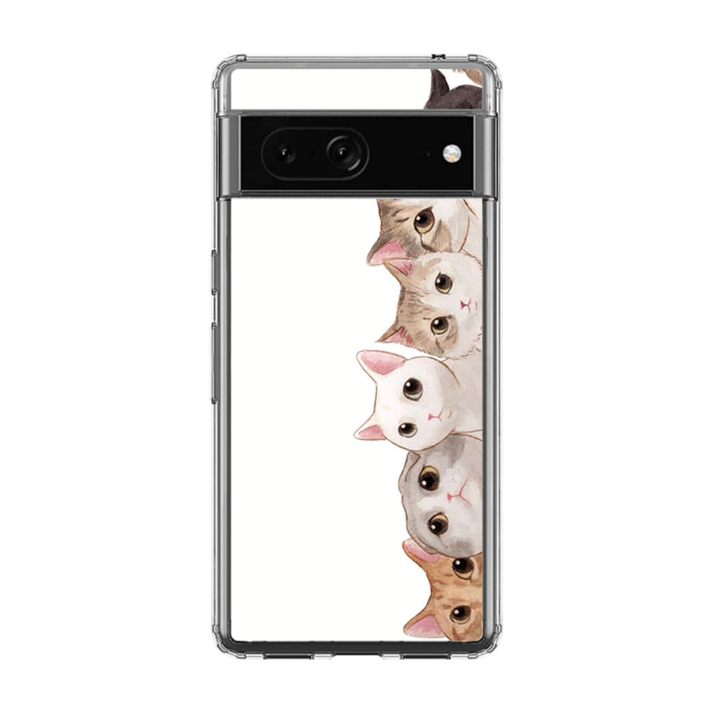 Cute Cats Vertical Google Pixel 7a Case