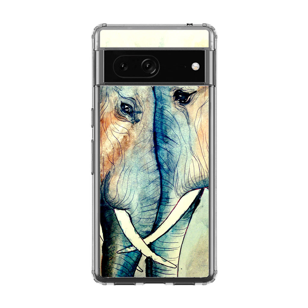 Elephants Sadness Google Pixel 7 Case