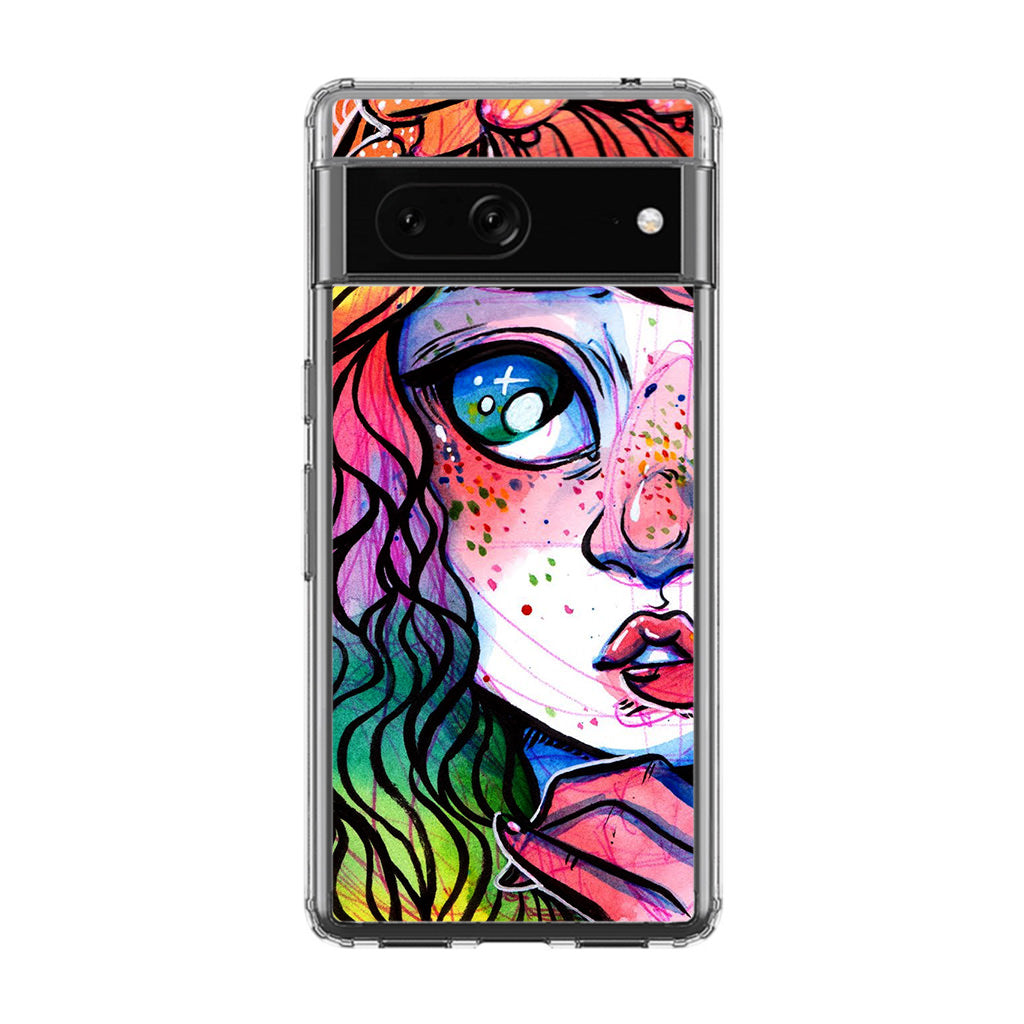 Eyes And Braids Google Pixel 7 Case