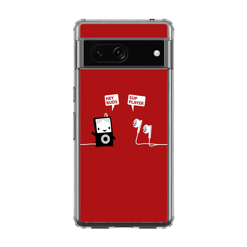 Funny Music Headphones Player Buds Google Pixel 7 Case