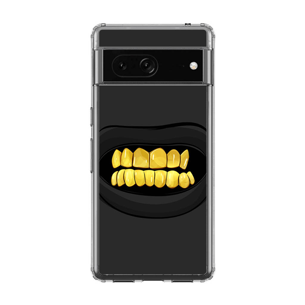 Gold Grillz Google Pixel 7a Case