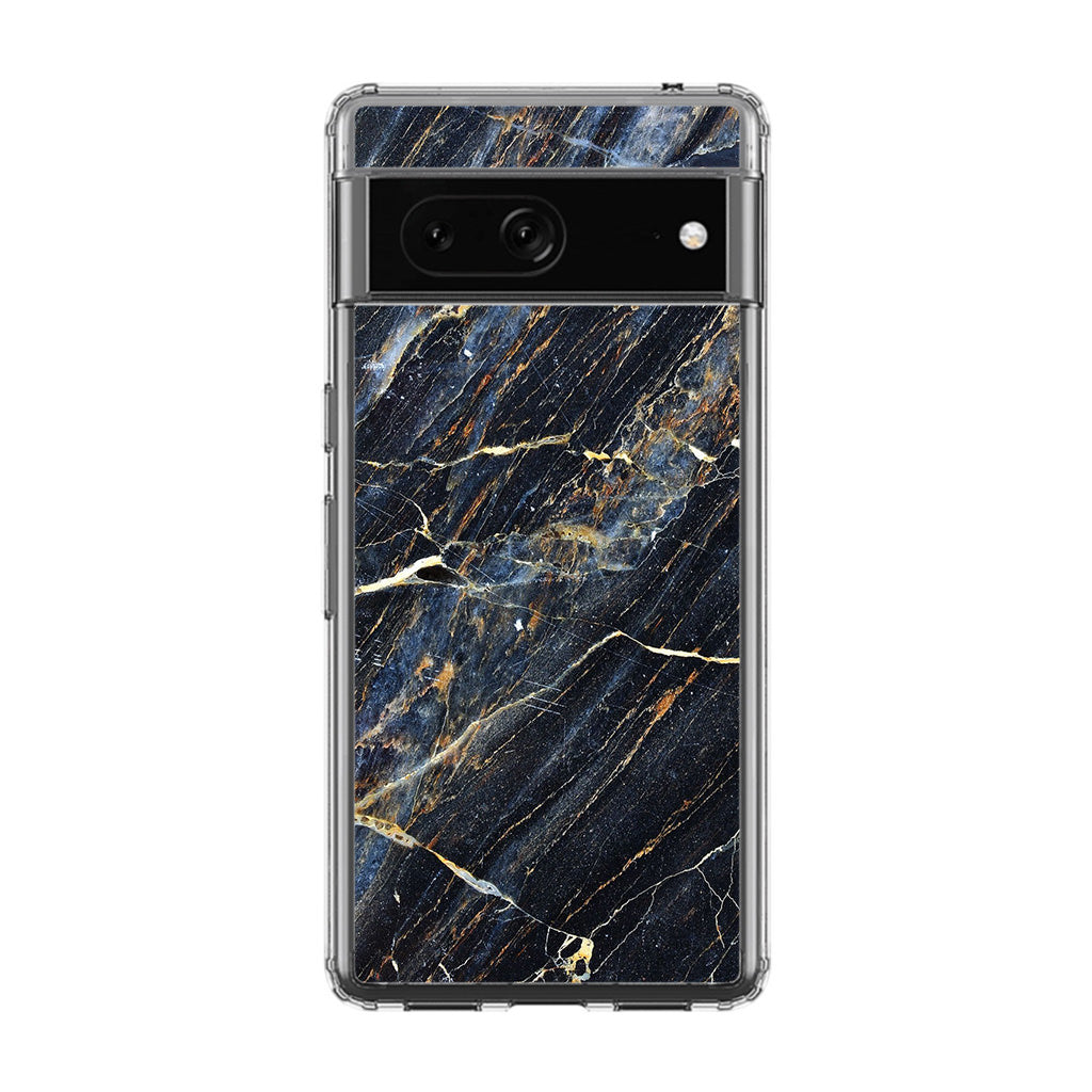 Golden Black Marble Google Pixel 7 Case