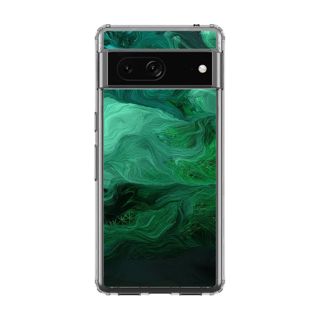 Green Abstract Art Google Pixel 7 Case