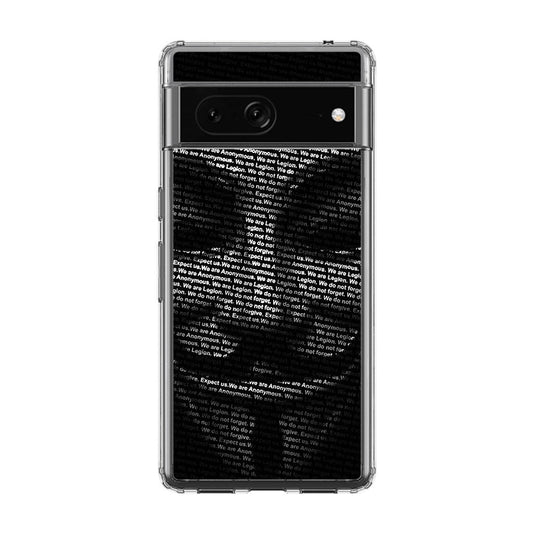 Guy Fawkes Mask Anonymous Google Pixel 7a Case