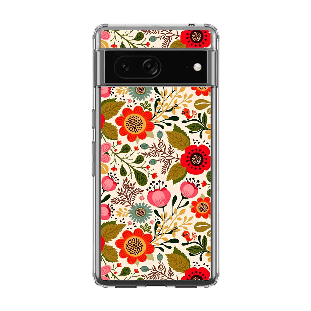 Hello Spring Pattern Google Pixel 7 Case