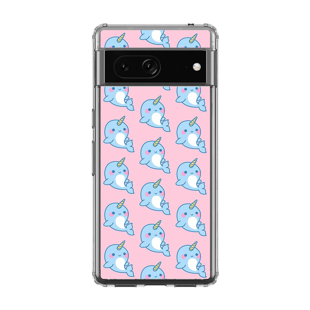 Horned Whales Pattern Google Pixel 7 Case