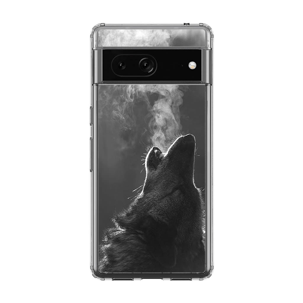 Howling Wolves Black and White Google Pixel 7a Case