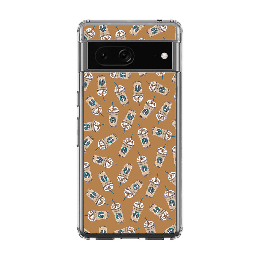 Iced Cappuccinos Lover Pattern Google Pixel 7 Case