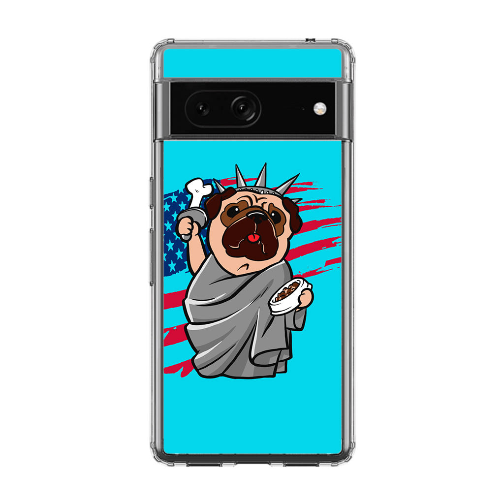 Independence Day Pug Google Pixel 7 Case