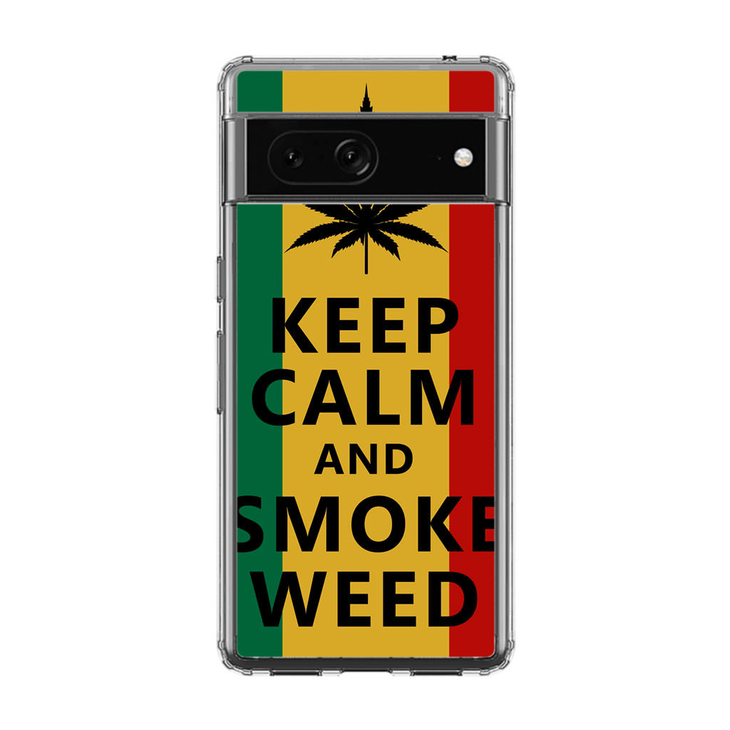 Keep Calm And Smoke Weed Google Pixel 7 Case