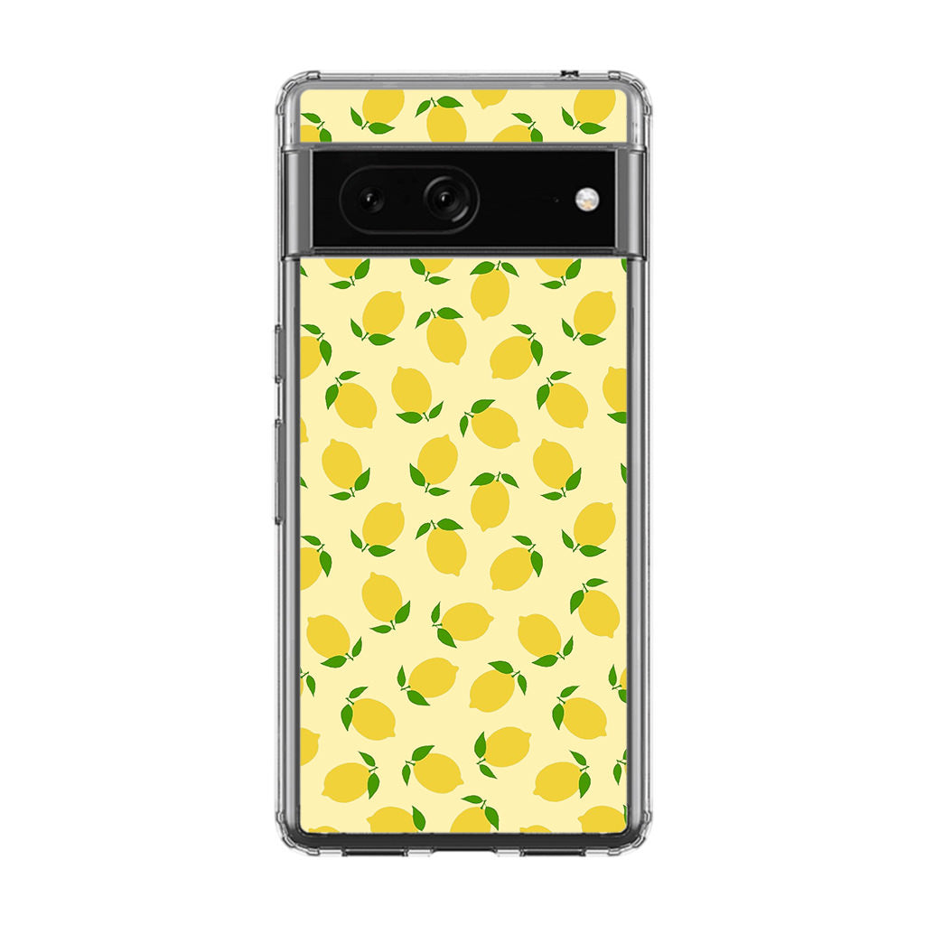 Lemons Fruit Pattern Google Pixel 7 Case