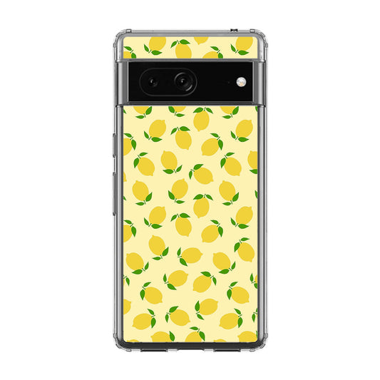 Lemons Fruit Pattern Google Pixel 7a Case