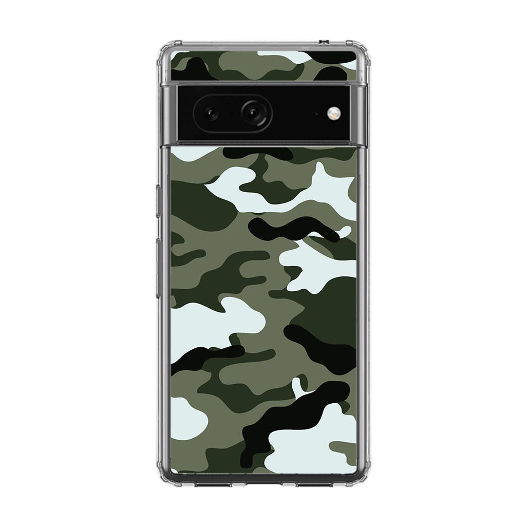 Military Green Camo Google Pixel 7a Case